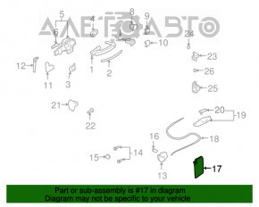 Панель двери передней правой Audi Q7 4L 10-15