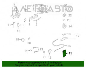 Panoul ușii din spate dreapta Audi Q7 4L 10-15