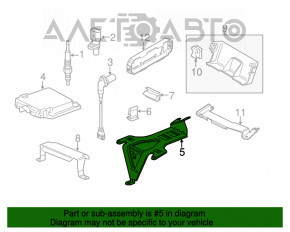 Suport de bloc ECU pentru calculatorul motorului Audi Q7 4L 10-15