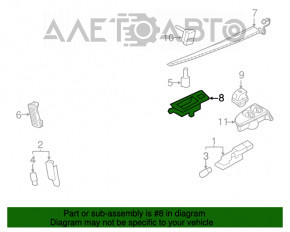 Maneta de control a geamului cu scrumiera spate dreapta pentru Audi Q7 4L 10-15, bej, cu zgârieturi.