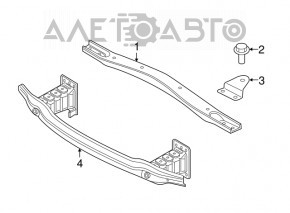 Suportul carcasei filtrului de aer stânga BMW X5 F15 14-18 4.4T