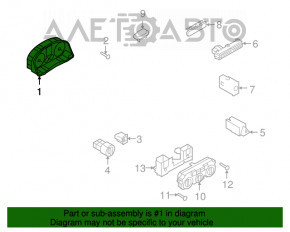 Panoul de instrumente VW Tiguan 09-17 82k