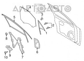 Motor ridicare geam fata dreapta Porsche Macan 15 - nou original OEM