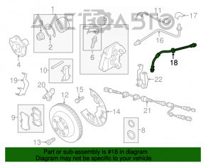 Furtun de frână față stânga Audi Q7 4L 10-15