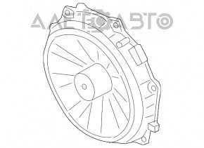 Difuzor subwoofer ușă față stânga Porsche Macan 15- Base