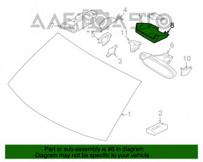 Husa oglinzii interioare pentru Porsche Macan 15-18 fara camera sub airbag