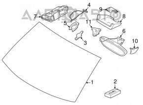 Capac oglinda interioara pentru Porsche Macan 15-18 fara camera pentru airbag nou original