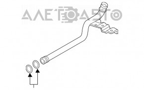 Tubulatura sistemului de racire Porsche Macan 15-18 3.0T, 3.6T