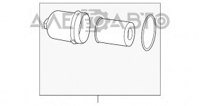 Capac carcasa filtru ulei Porsche Macan 15-18 3.0T, 3.6T nou original OEM