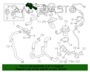 Supapă de ventilație a gazelor carterului dreapta Porsche Macan 15-18 3.0T, 3.6T