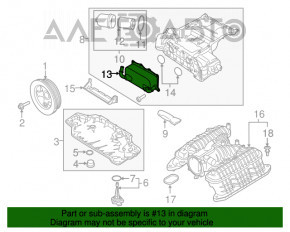 Radiatorul motorului Porsche Macan 15-18 3.0T, 3.6T