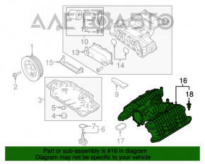 Colector de admisie pentru Porsche Macan 15-18 3.0T, 3.6T