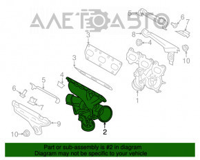 Turbina completă cu colector stânga Porsche Macan 15-18 3.0T