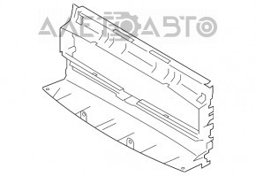 Conducta radiatorului spate central Porsche Macan 15-18 2.9T, 3.0T, 3.6T.