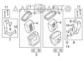 Conducta de aer pentru turbina stanga Porsche Macan 15-18 3.0T, 3.6T nou original