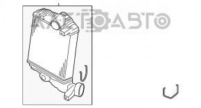 Intercoolerul dreapta pentru Porsche Macan 15-18 3.0T, 3.6T