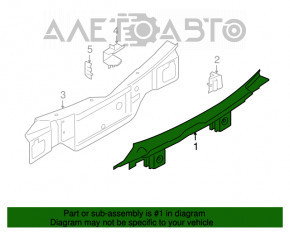 Panoul din spate al Porsche Macan 15-18, format din 2 piese