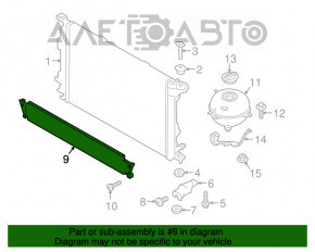 Grila de protectie a radiatorului Porsche Macan 15- 2.9T, 3.0T, 3.6T