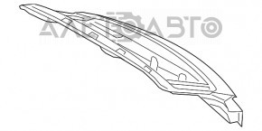 Ușa portbagajului goală cu geam Porsche Macan 15-18 argintiu M7U, aluminiu, lovitură