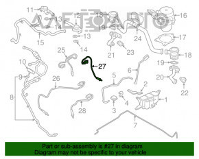 Sonda lambda dreapta a doua pentru Porsche Macan 15-18 3.0T, 3.6T