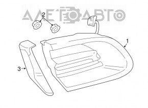 Lampa interioară pentru capacul portbagajului dreapta Porsche Macan 15-18, luminos