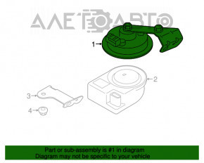 Semnalizator Porsche Macan 15-18 cu suport de montare