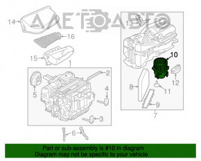 Motorul ventilatorului de încălzire Porsche Macan 15-