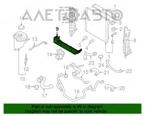 Рамка крепление радиаторов нижняя BMW X5 F15 14-18 N55