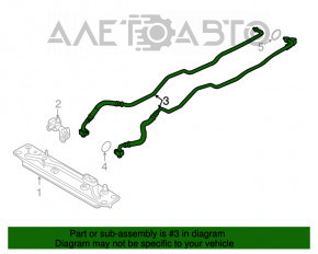 Racordurile de răcire a cutiei de viteze BMW X5 F15 14-18 N55, noi, originale