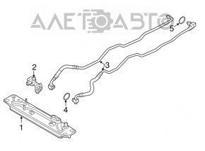 Racordurile de răcire a cutiei de viteze BMW X5 F15 14-18 N55, noi, originale