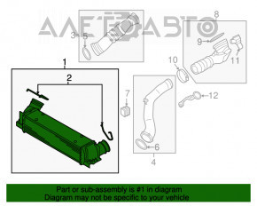 Intercooler BMW X5 F15 14-18 N55, N20