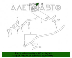 Capacul de evacuare stânga BMW X5 F15 14-18 N55 argintiu, Experiență pură