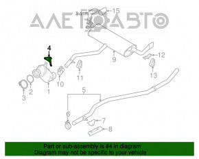 Кронштейн катализатора BMW X5 F15 14-18 N55