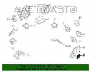 Difuzor central torpedo Infiniti JX35 QX60 13- BOSE