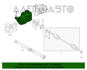 Задний дифференциал редуктор BMW X5 F15 14-18 N55