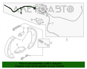 Frână de mână stânga BMW X5 F15 14-18