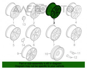 Диск колесный R19 x 9J BMW X5 F15 14-18