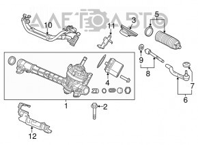 Tija de directie dreapta Acura ILX 13 - nou original OEM