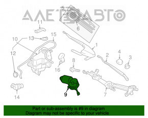 Matura de curățare a parbrizului trapezoidal Toyota Prius 2004-2009