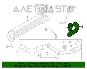 Патрубок правый Ford Escape mk3 17-19 2.0T