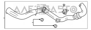 Tubul de evacuare stânga pentru Ford Escape mk3 17-19 2.0T cu supapă