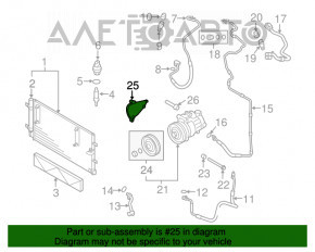 Кронштейн компрессора кондиционера Audi Q7 4L 10-15