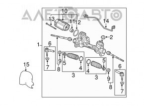 Bară de direcție stânga Chevrolet Equinox 10-17 2.4