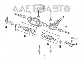 Tija de directie dreapta Cadillac CTS 14 - nou original OEM