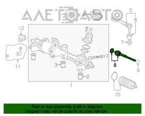 Рулевая тяга правая Acura MDX 14-20 OEM