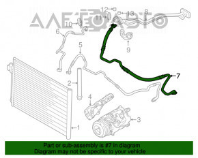 Compresorul de aer condiționat al încălzitorului BMW X5 F15 14-18 N55