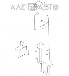 Capacul stâlpului frontal dreapta Ford Explorer 16-19 negru