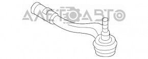 Capăt de direcție dreapta Audi A4 B8 13-16 restilizat nou neoriginal CTR