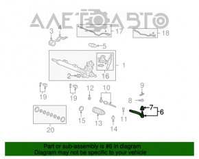 Capăt de direcție dreapta pentru Acura MDX 07-13, nou, neoriginal CTR.