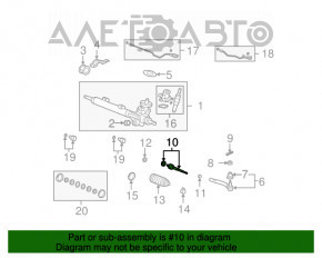 Bară de direcție dreapta pentru Acura MDX 07-13, nouă, neoriginală, CTR